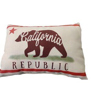 California Bear Throw Oversized Pillow California Repulic